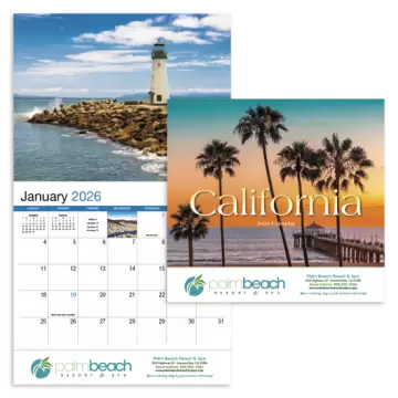 California Appointment Wall Calendar - Stapled